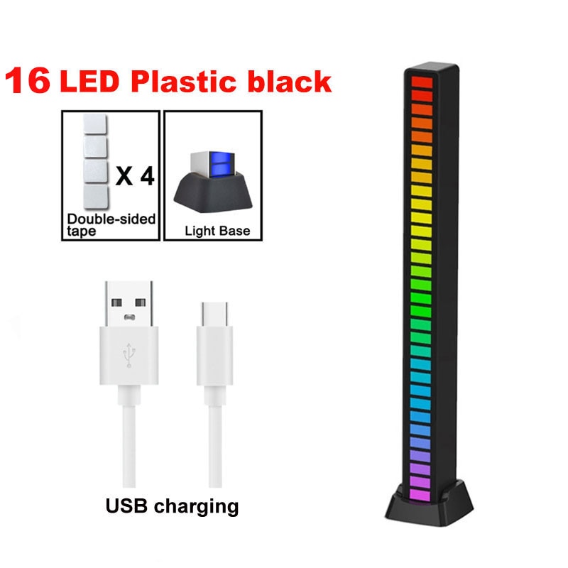 Load image into Gallery viewer, LED Pickup Light RGB Sound Control Symphony Lamp App Control Music Rhythm Lights Ambient LED Lamp
