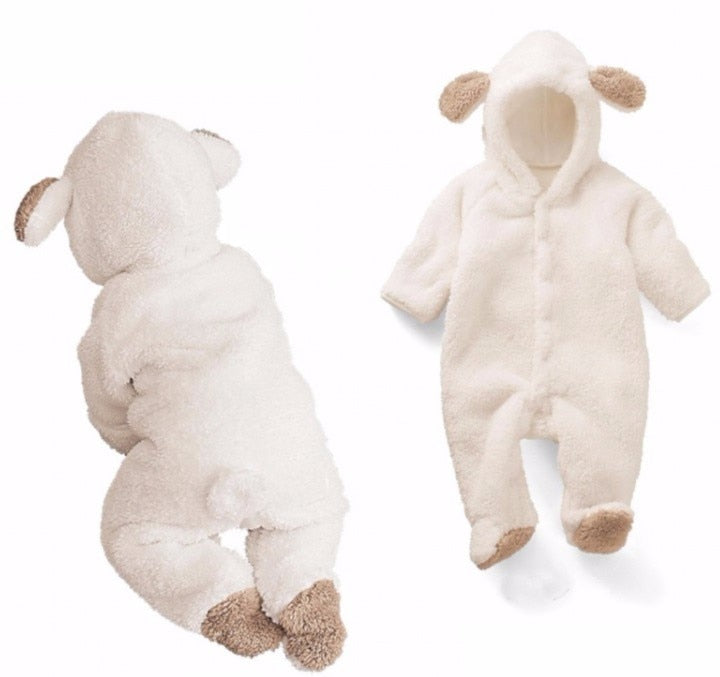 Load image into Gallery viewer, Cute animal rompers for newborn baby , warm for winter , cotton , 5_colors
