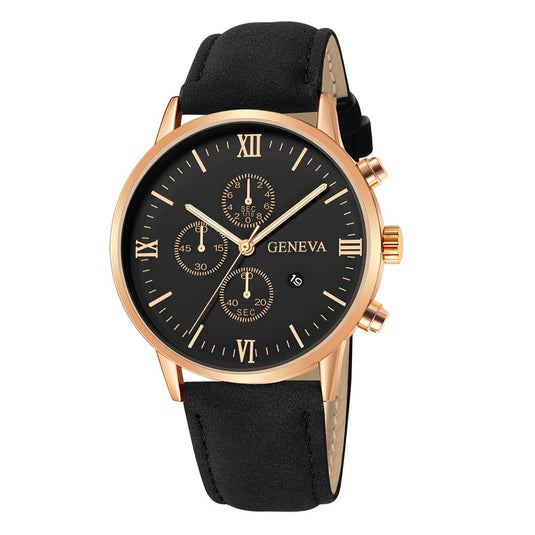 Men's watches 2022 for all times, from Calendar Quartz Watch Company leather bracelet