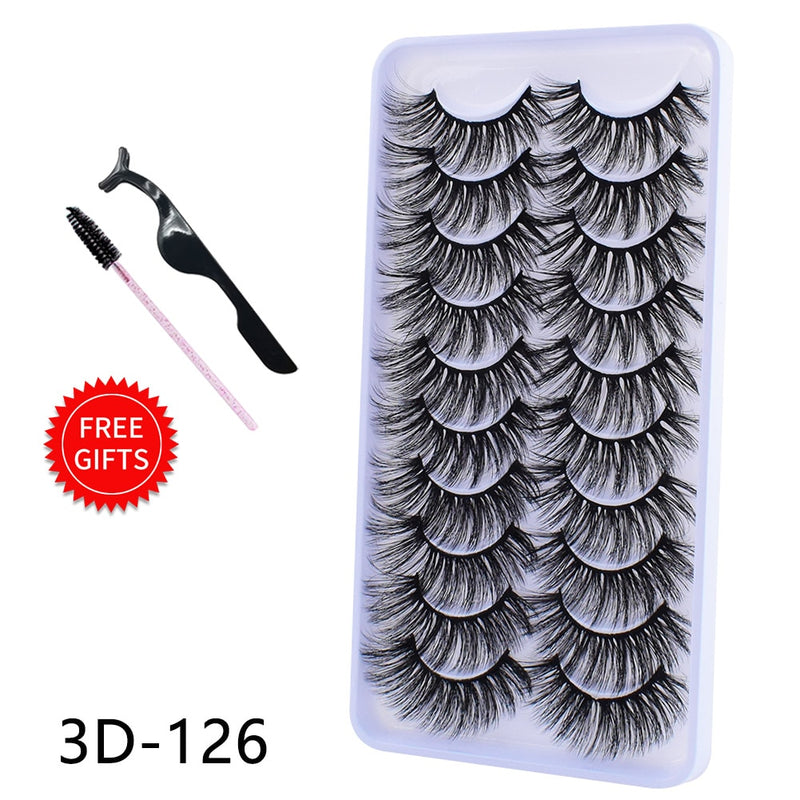 Load image into Gallery viewer, 5/10 Pairs 3D Mink Lashes Dramatic Natural Lashes
