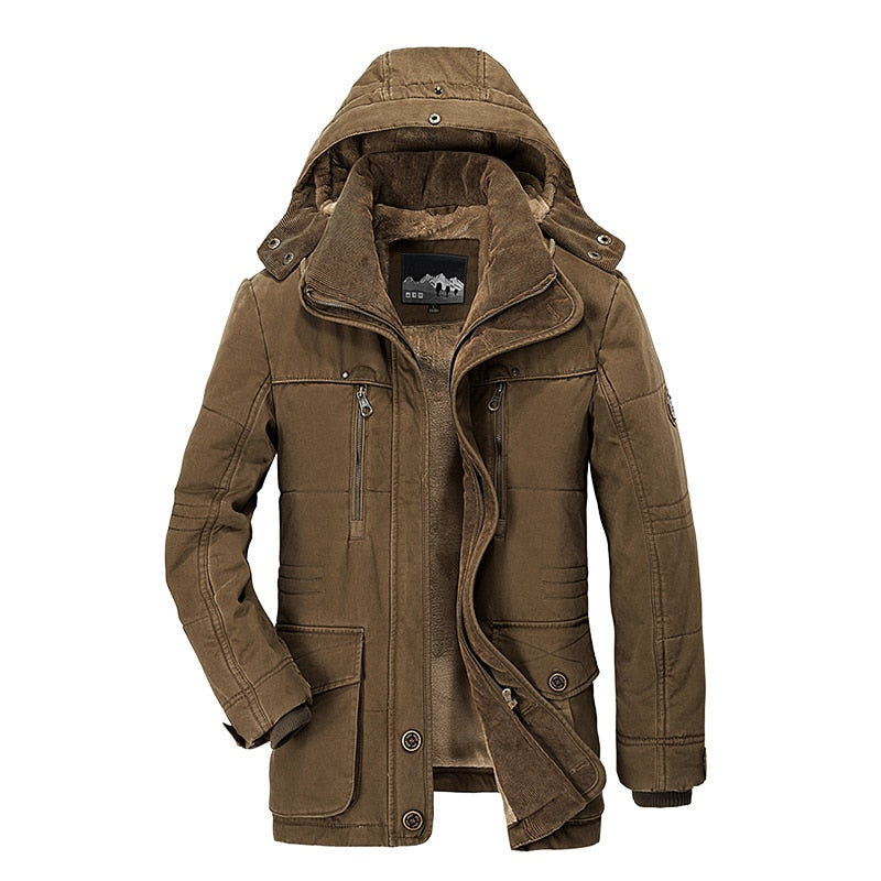 Load image into Gallery viewer, Thick wool jacket, lined with fur, warm for winter, hoods, all sizes
