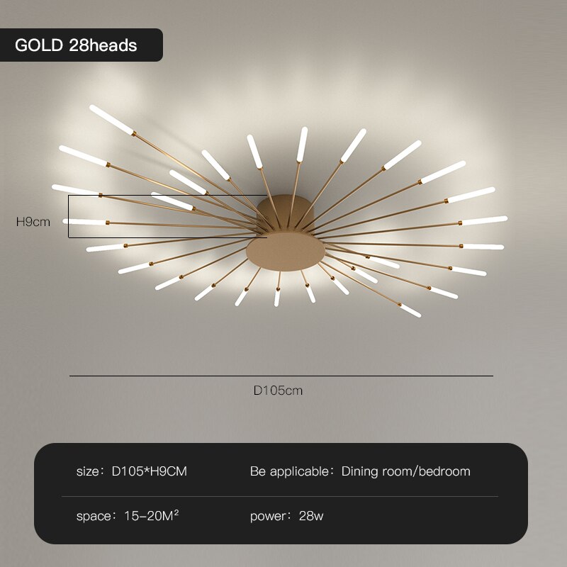 Load image into Gallery viewer, Modern Led Chandelier Lighting Gold Led Ceiling Lamps For Living Room Bedroom Dining Room  Home Design
