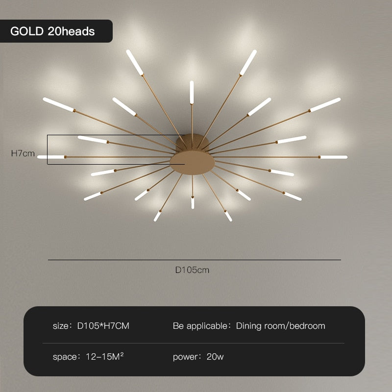 Load image into Gallery viewer, Modern Led Chandelier Lighting Gold Led Ceiling Lamps For Living Room Bedroom Dining Room  Home Design
