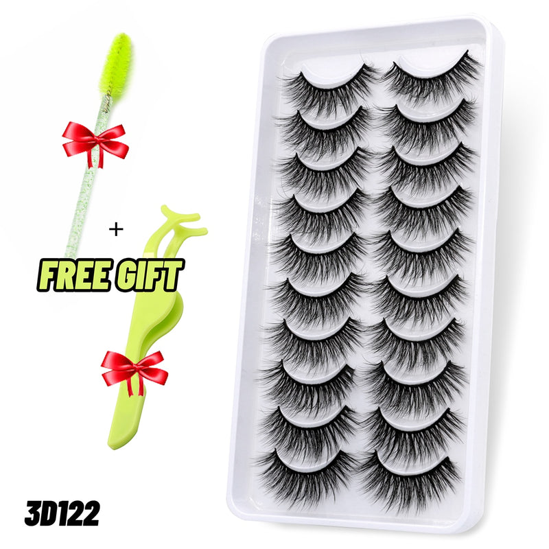 Load image into Gallery viewer, 3D eyelashes are reusable, long and beautifully shaped
