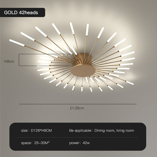 Modern Led Chandelier Lighting Gold Led Ceiling Lamps For Living Room Bedroom Dining Room  Home Design