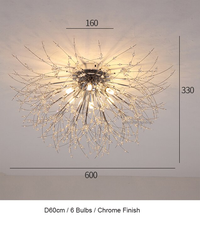 Load image into Gallery viewer, chandelier for bedroom  shape of many branches of crystal Excellent lighting for your room
