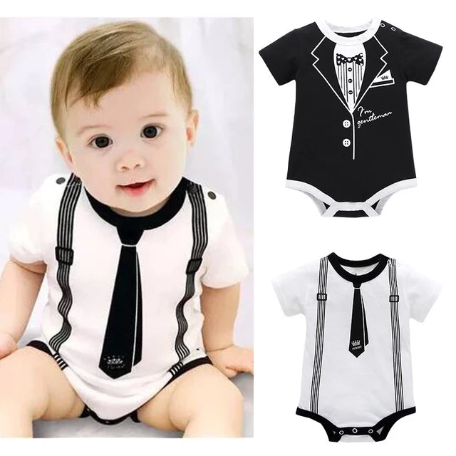 Load image into Gallery viewer, Cotton clothes for newborn babies summer clothes with cute graphics age :_3m_12m.
