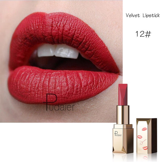 24 colors sexy long lasting matte red lipstick waterproof lip makeup