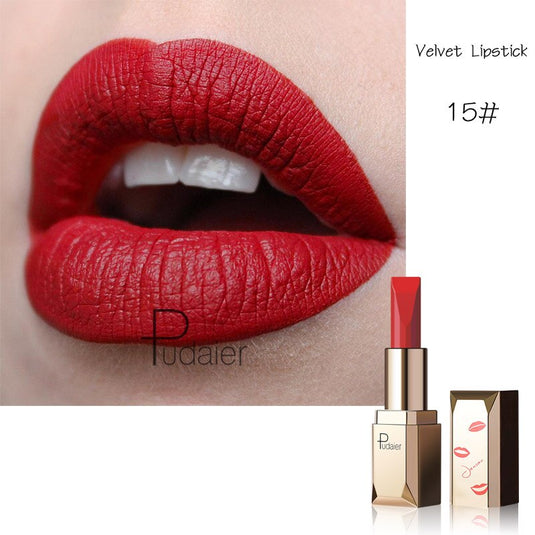 24 colors sexy long lasting matte red lipstick waterproof lip makeup