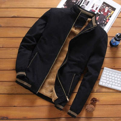 Elegant men’s puffer jacket, woolen, warm, 5_ colors