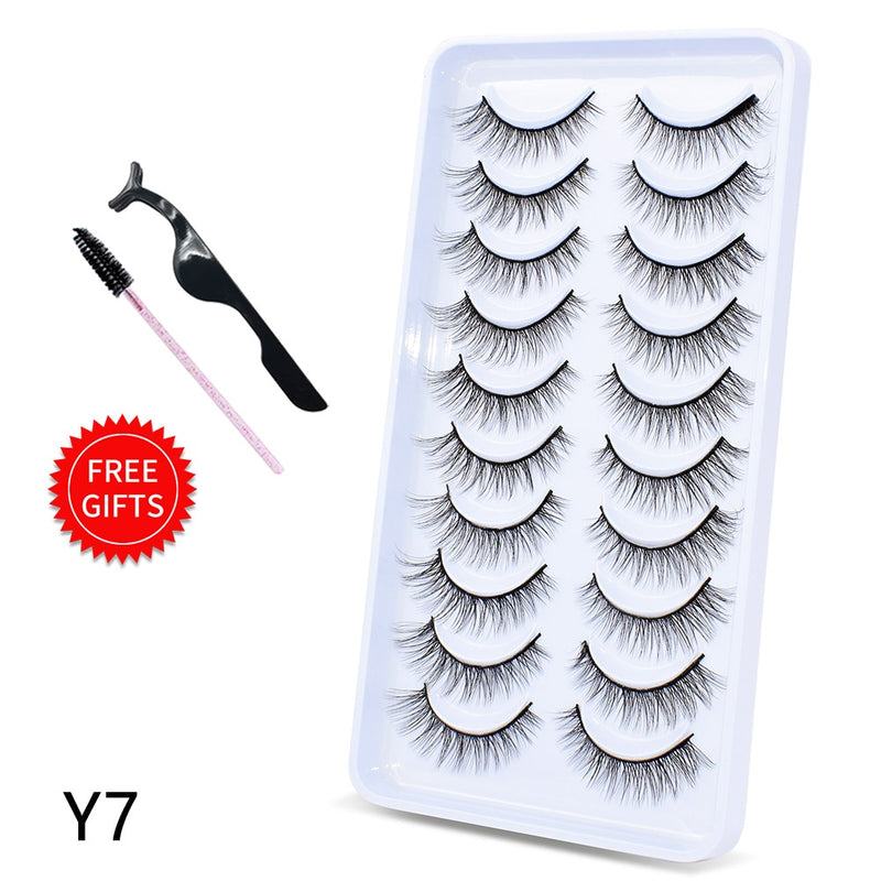 Load image into Gallery viewer, 5/10 Pairs 3D Mink Lashes Dramatic Natural Lashes
