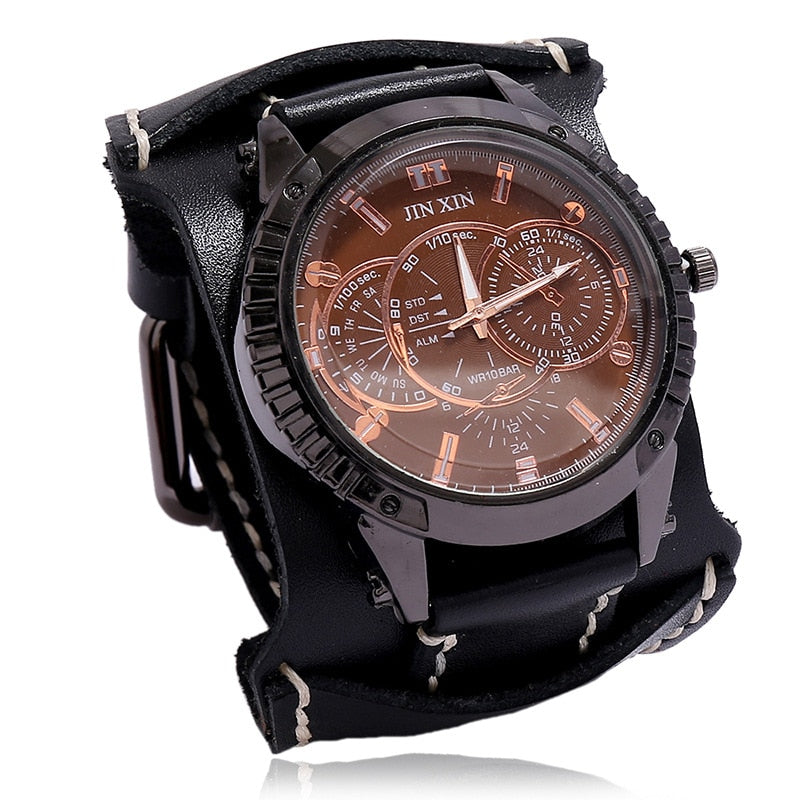 Load image into Gallery viewer, Jessingshow 2022 Luxury Men's Watch Leather bracelet, stainless steel 20_color
