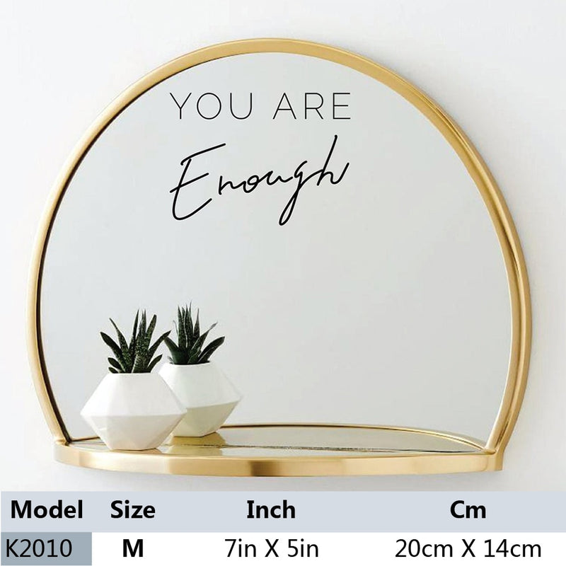 Load image into Gallery viewer, Mirror hanging on the wall To decorate the home décor With a shelf to carry things
