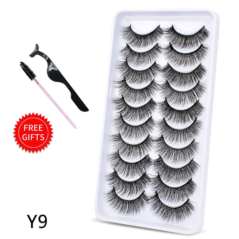 Load image into Gallery viewer, 5/10 Pairs 3D Mink Lashes Dramatic Natural Lashes
