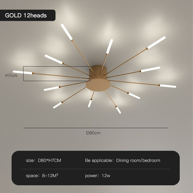 Load image into Gallery viewer, Modern Led Chandelier Lighting Gold Led Ceiling Lamps For Living Room Bedroom Dining Room  Home Design
