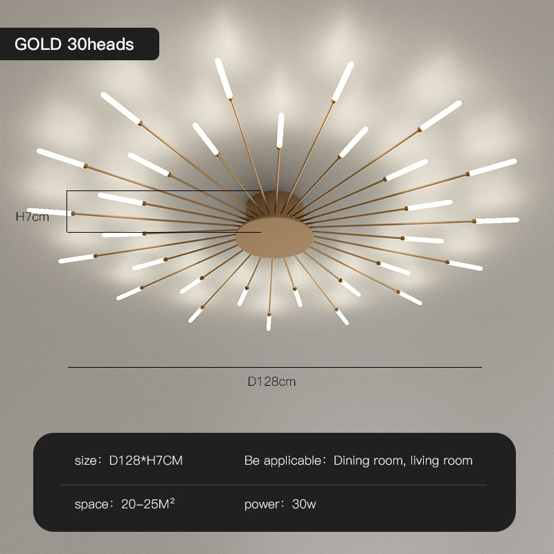 Load image into Gallery viewer, Modern Led Chandelier Lighting Gold Led Ceiling Lamps For Living Room Bedroom Dining Room  Home Design
