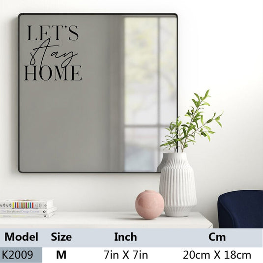 Mirror hanging on the wall To decorate the home décor With a shelf to carry things