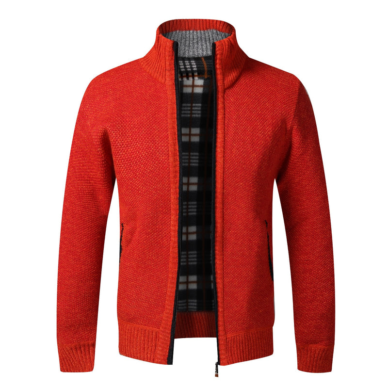 Load image into Gallery viewer, Men's elegant winter jacket, fleece, zipper, 8_colors
