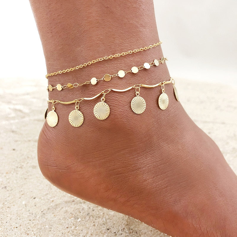 Load image into Gallery viewer, Stainless steel anklet for the beach and summer days
