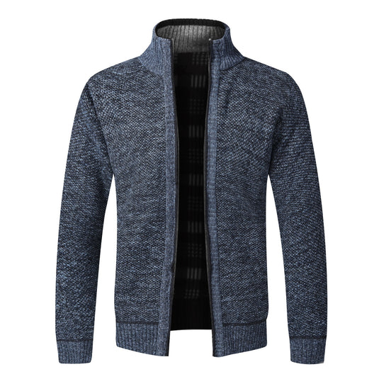 Men's elegant winter jacket, fleece, zipper, 8_colors