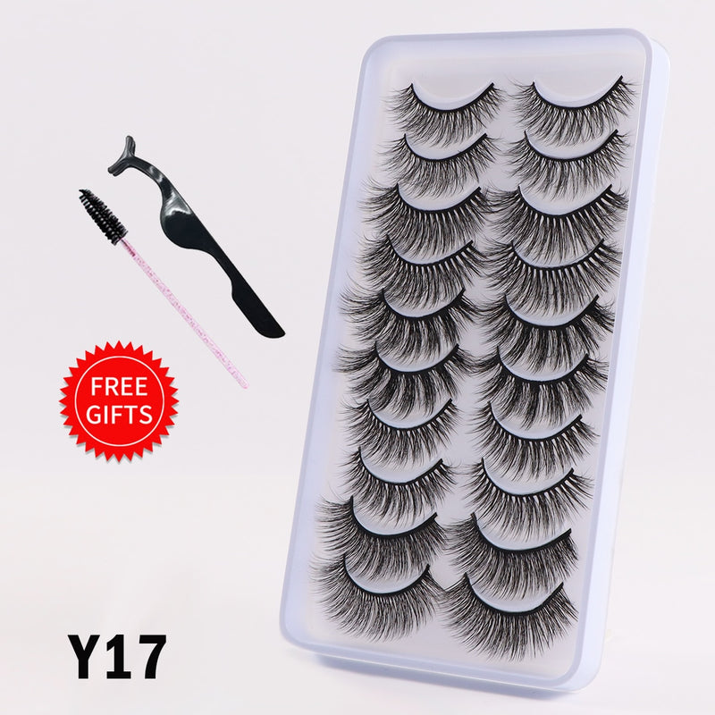 Load image into Gallery viewer, 5/10 Pairs 3D Mink Lashes Dramatic Natural Lashes
