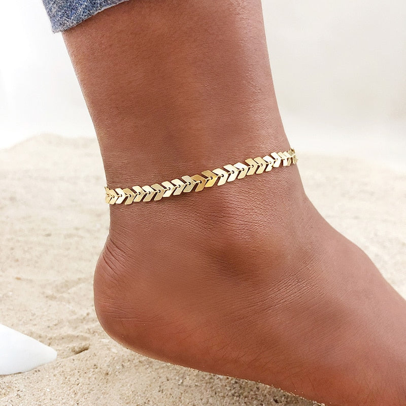 Load image into Gallery viewer, Stainless steel anklet for the beach and summer days
