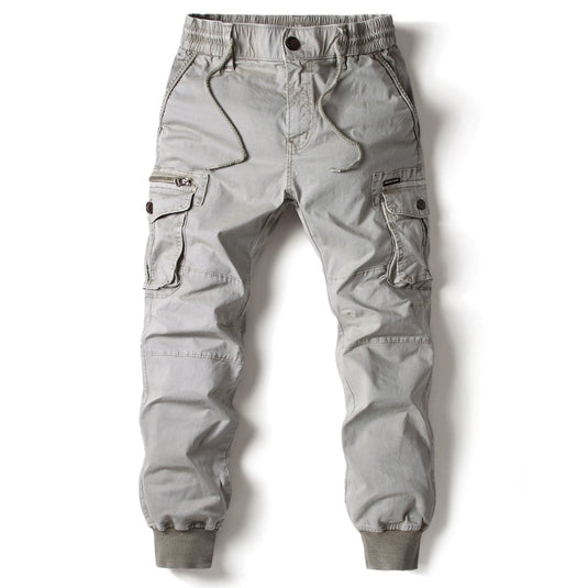 Cotton pants for men, military style, practical, 8_colors