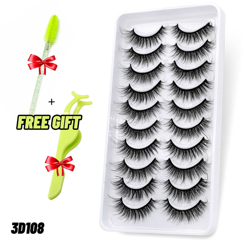 Load image into Gallery viewer, 3D eyelashes are reusable, long and beautifully shaped
