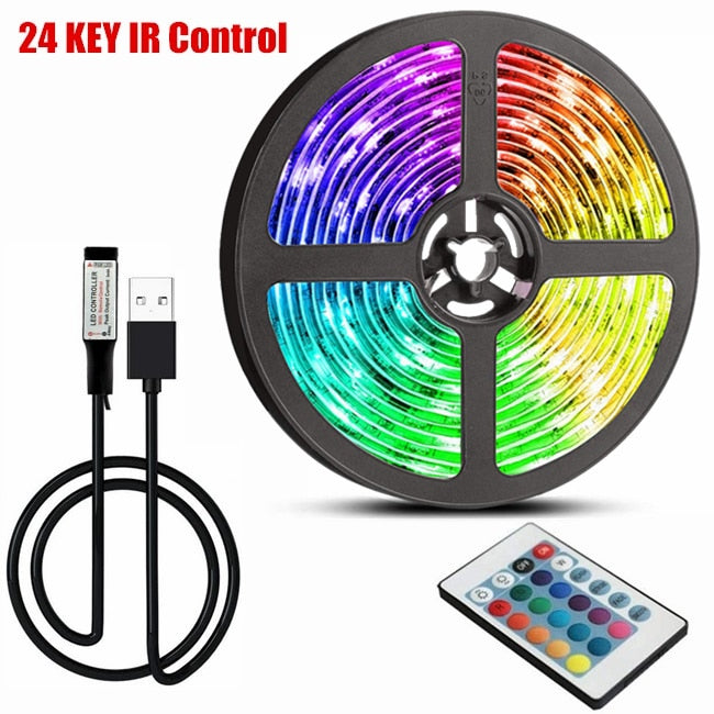 Load image into Gallery viewer, led strip light RGB, bluetooth remote control, home decoration, Length: 5m_10m
