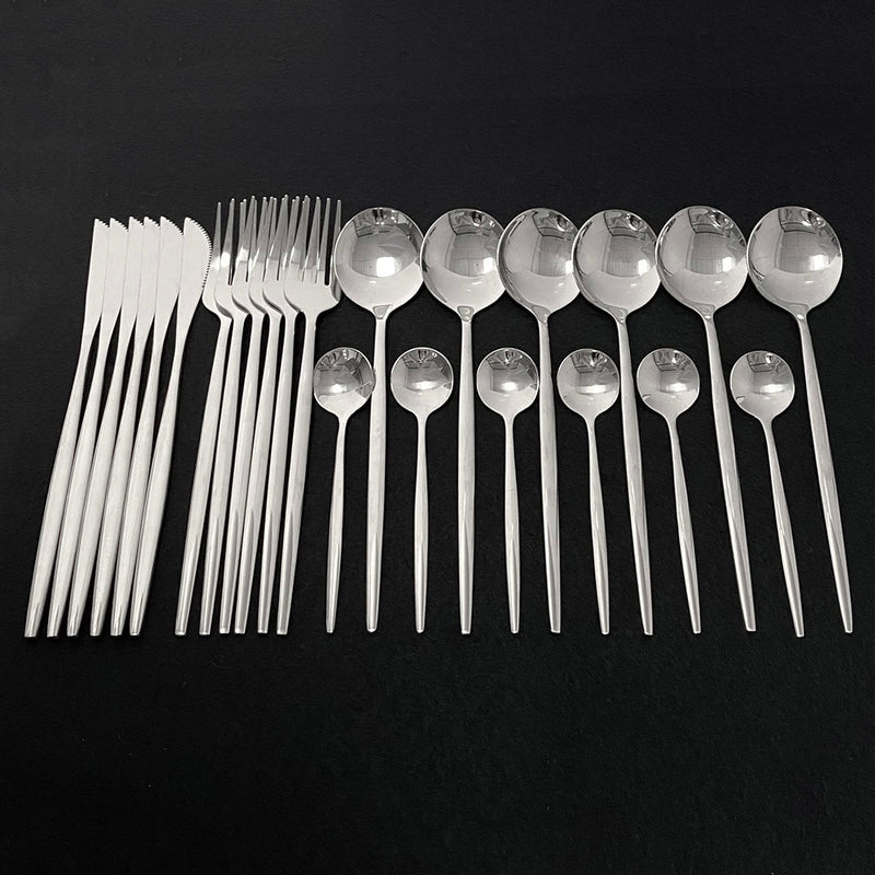 Load image into Gallery viewer, 24 pieces of cutlery Very luxurious and beautiful stainless steel There are: 15 colors

