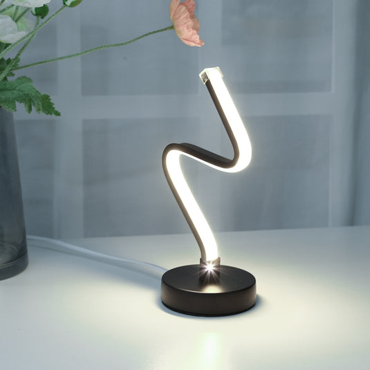 led desk lamps, Threaded shape, for office and home decorations. Various shapes