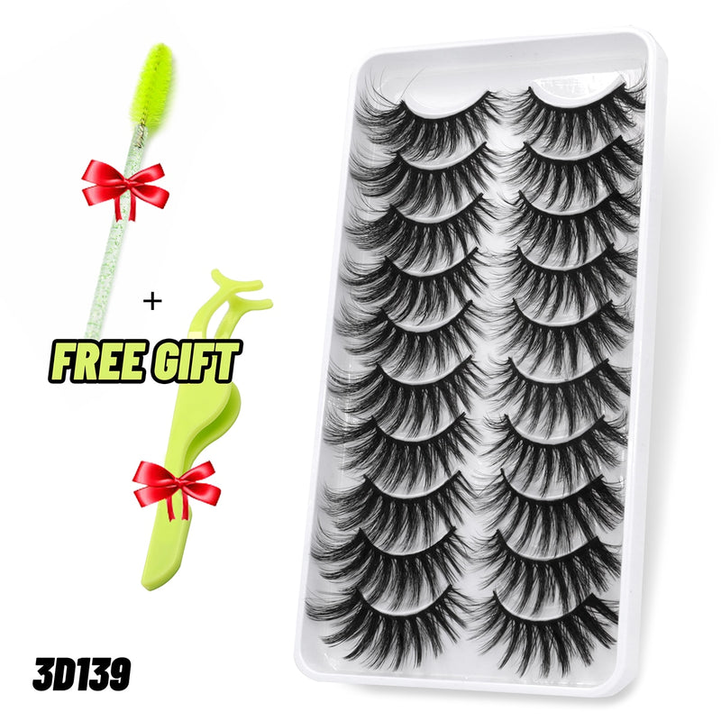 Load image into Gallery viewer, 3D eyelashes are reusable, long and beautifully shaped
