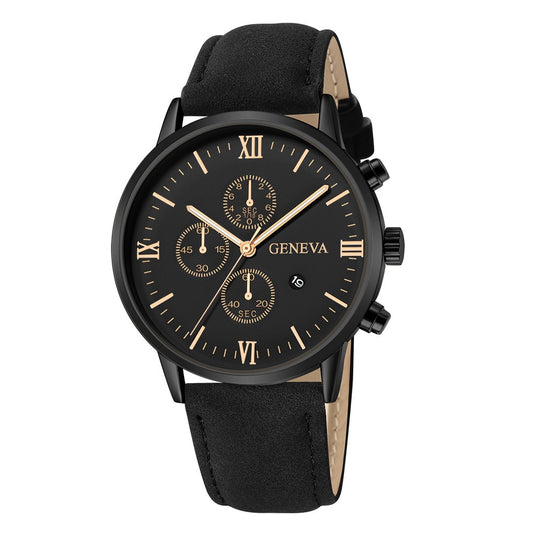 Men's watches 2022 for all times, from Calendar Quartz Watch Company leather bracelet