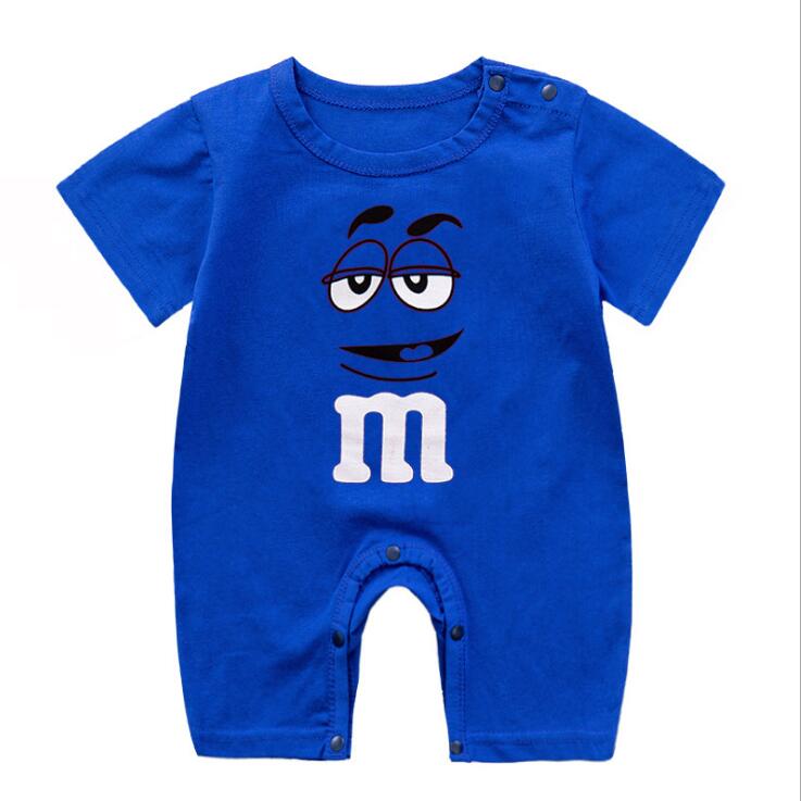 Load image into Gallery viewer, Baby summer clothes, short, one piece, cute picture, all colors
