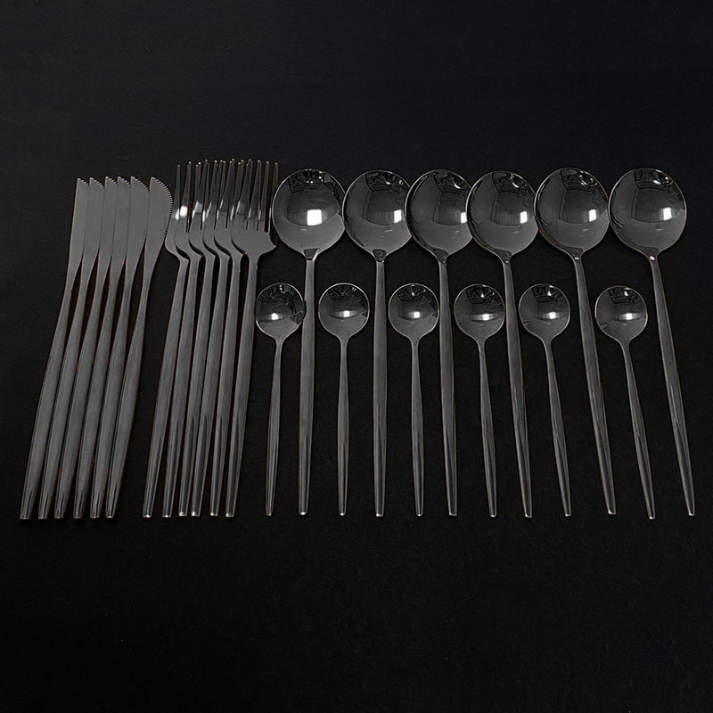 Load image into Gallery viewer, 24 pieces of cutlery Very luxurious and beautiful stainless steel There are: 15 colors
