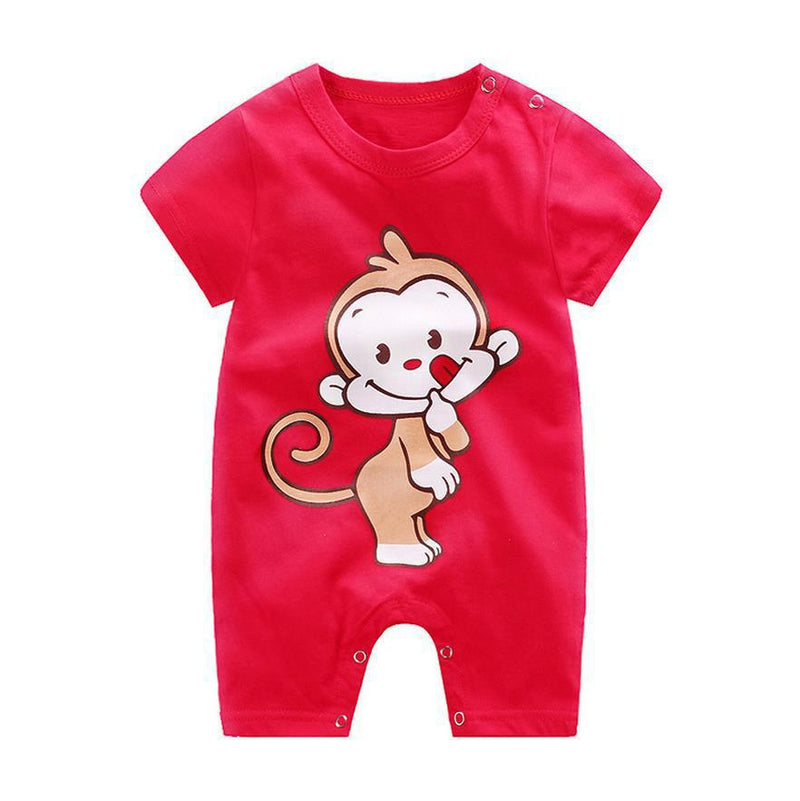 Load image into Gallery viewer, Baby summer clothes, short, one piece, cute picture, all colors
