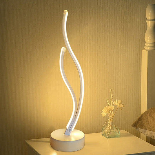 led desk lamps, Threaded shape, for office and home decorations. Various shapes