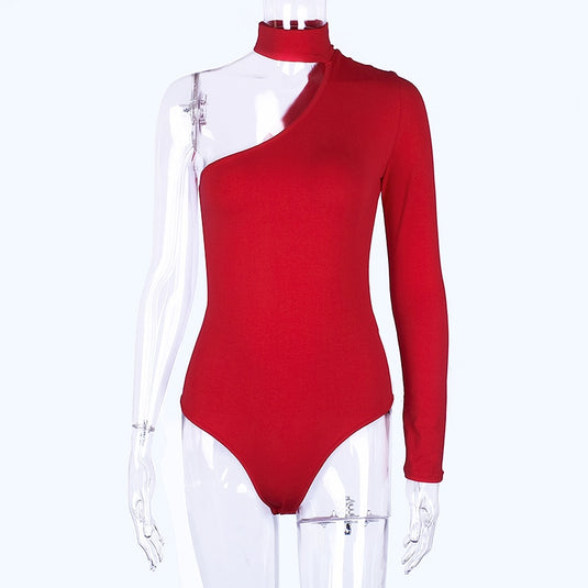 One-shoulder cotton blouse with a distinctive shape, and unique colors