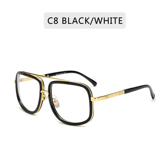 Ultra-luxury square frame sunglasses for men