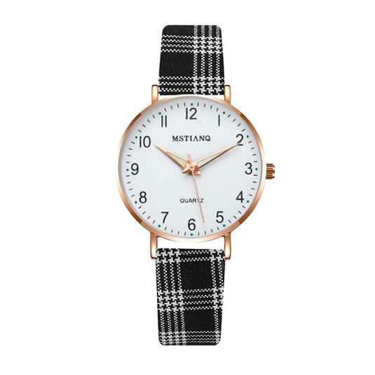 2022 new watch for women Leather strap, glow-in-the-dark hands, some with a ring