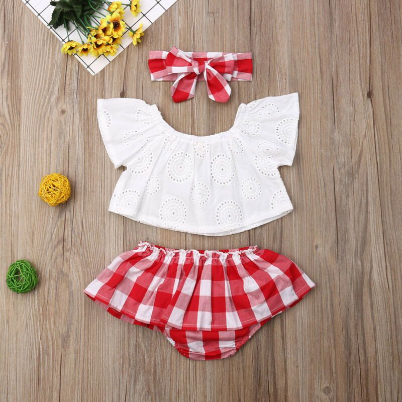 Load image into Gallery viewer, 3_pieces for newborn girls short summer clothes Spotted and cute
