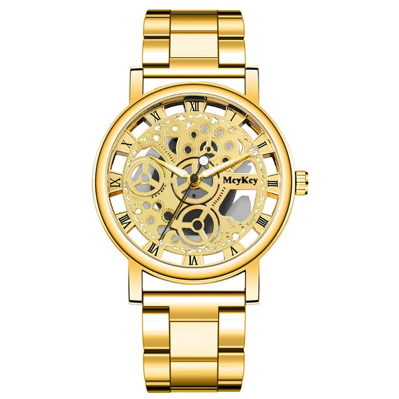 Load image into Gallery viewer, Fashionable stainless steel gold watch
