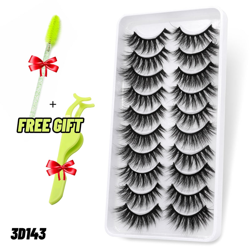 Load image into Gallery viewer, 3D eyelashes are reusable, long and beautifully shaped
