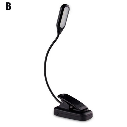 Desk Lamp, Night Reading, Reversible, Hanging Clip, Eye Protector, Battery Operated