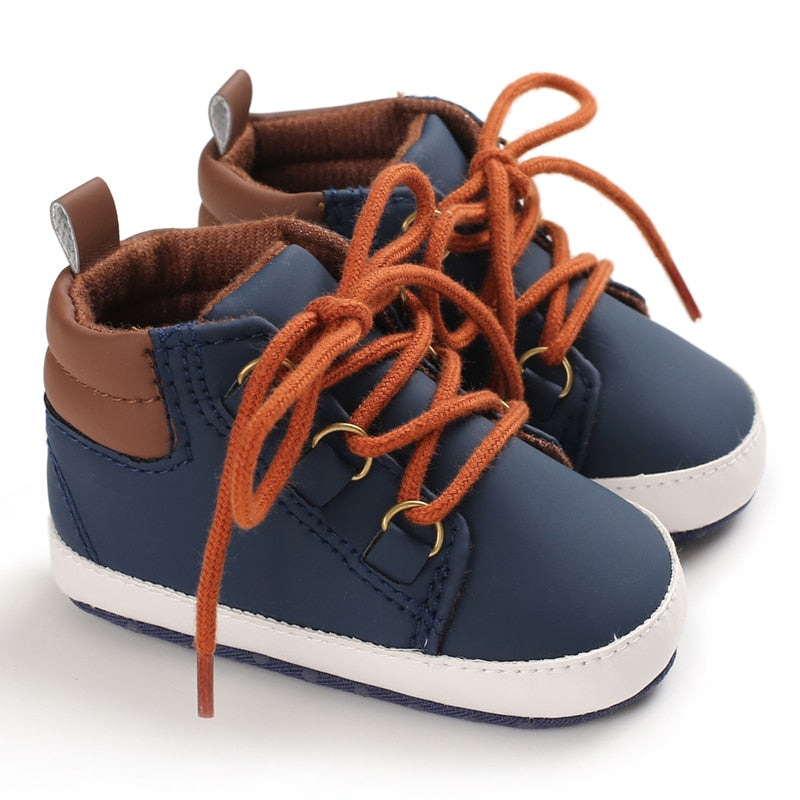 Load image into Gallery viewer, Baby shoes for newborn boys walking shoes lumbar soles anti slip
