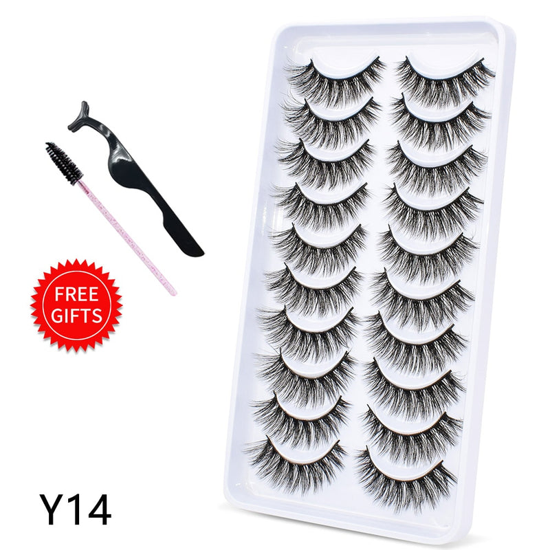 Load image into Gallery viewer, 5/10 Pairs 3D Mink Lashes Dramatic Natural Lashes
