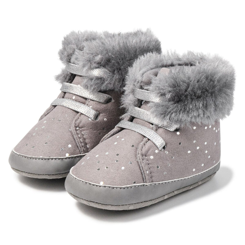 Load image into Gallery viewer, Soft and warm cotton baby .shoes suitable for cold winter days and beautiful
