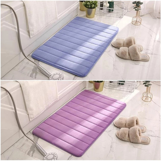 Coral fleece bath rug Non-slip and water absorbent washable 10-colors