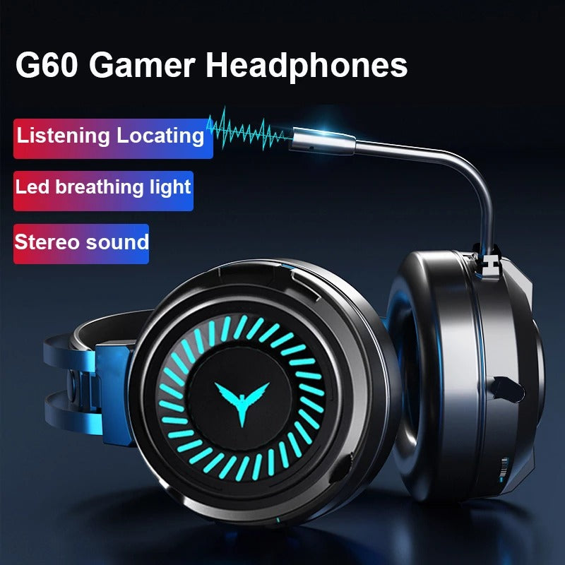 Load image into Gallery viewer, Great gaming headphones RGB lights To salivate and listen to music Soundproof, and with microphone for communication
