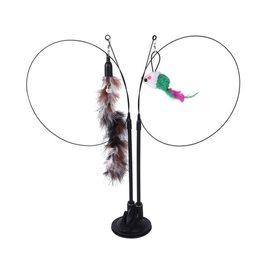 A funny toy that a cat can interact with Many shapes and types Manufacturer: USA_China